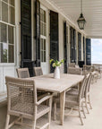rope chairs outdoors