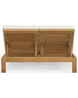 Harbor Classic Double Teak Outdoor Chaise Lounge