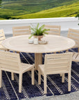 Teak Round Dining Table