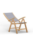 Most Comfortable Outdoor Folding Recliner Chair In Gray, Navy, White, Black And Taupe Colors