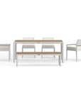 Modern White Outdoor Dining Table