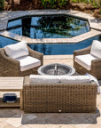 Highest Quality Most Comfortable Outdoor Wicker Club Chair Seating Set