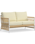 Patio White Loveseat