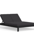 Black Outdoor Chaise Lounge For Two