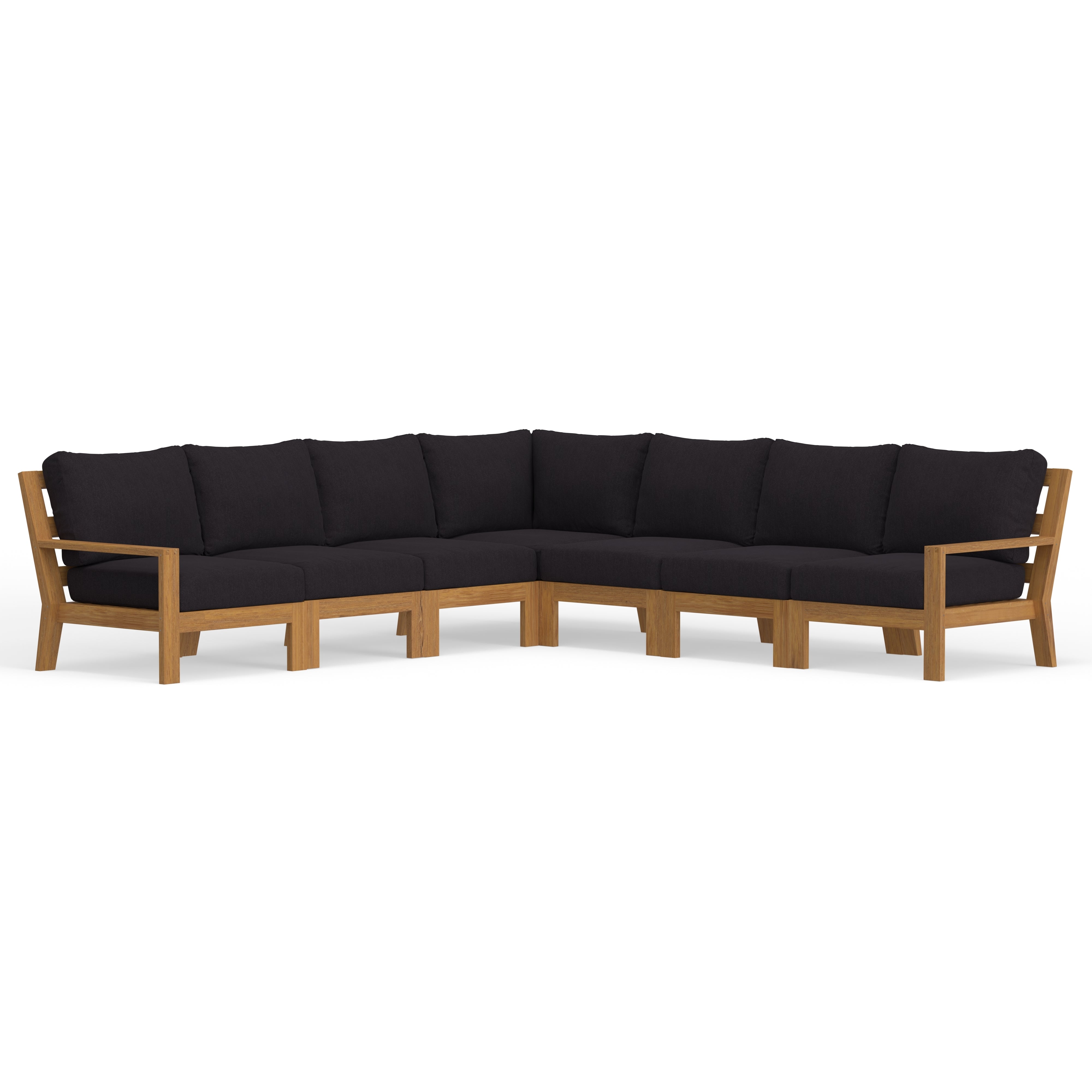 Charcoal Color Sunbrella Cushion Sectional