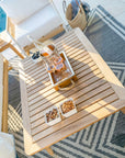 Beautiful Grade A Teak Coffee Table And Seating Set.