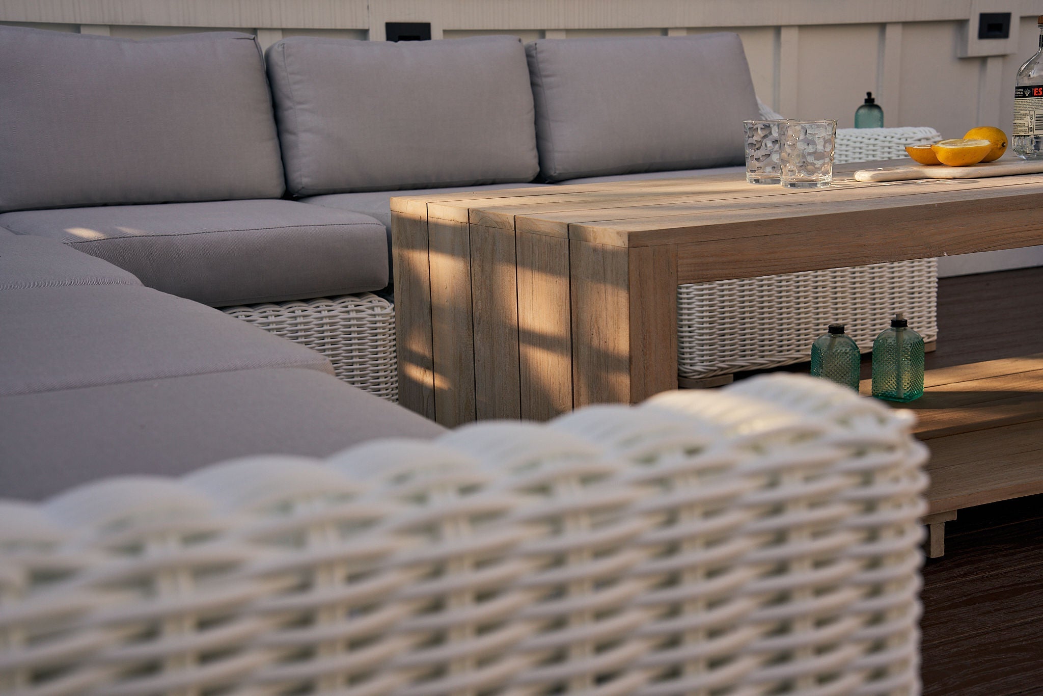 Classic Wicker Sectional