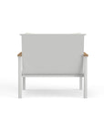 Modern White Aluminum Club Chair