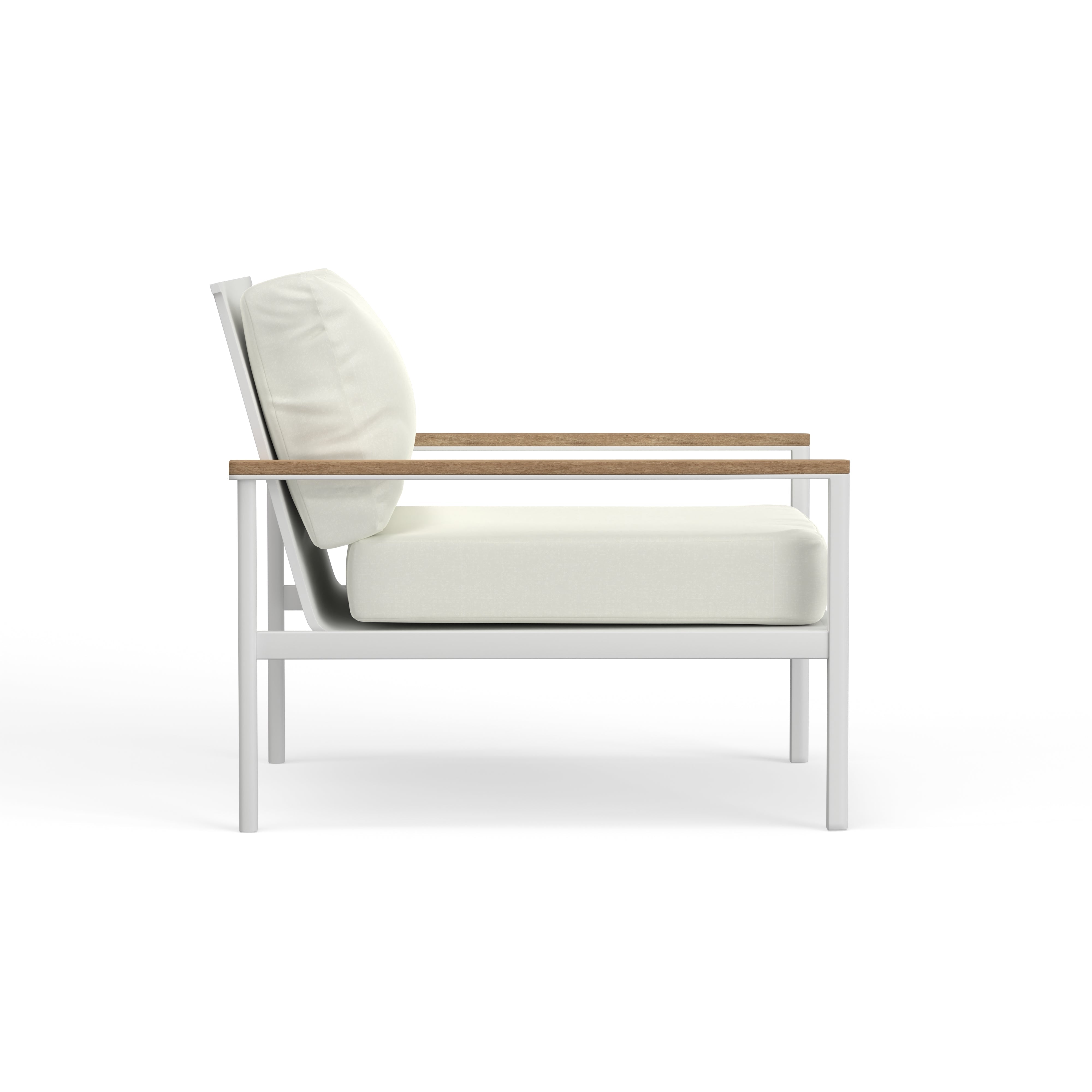 Sullivan White Aluminum Club Chair