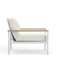 Sullivan White Aluminum Club Chair