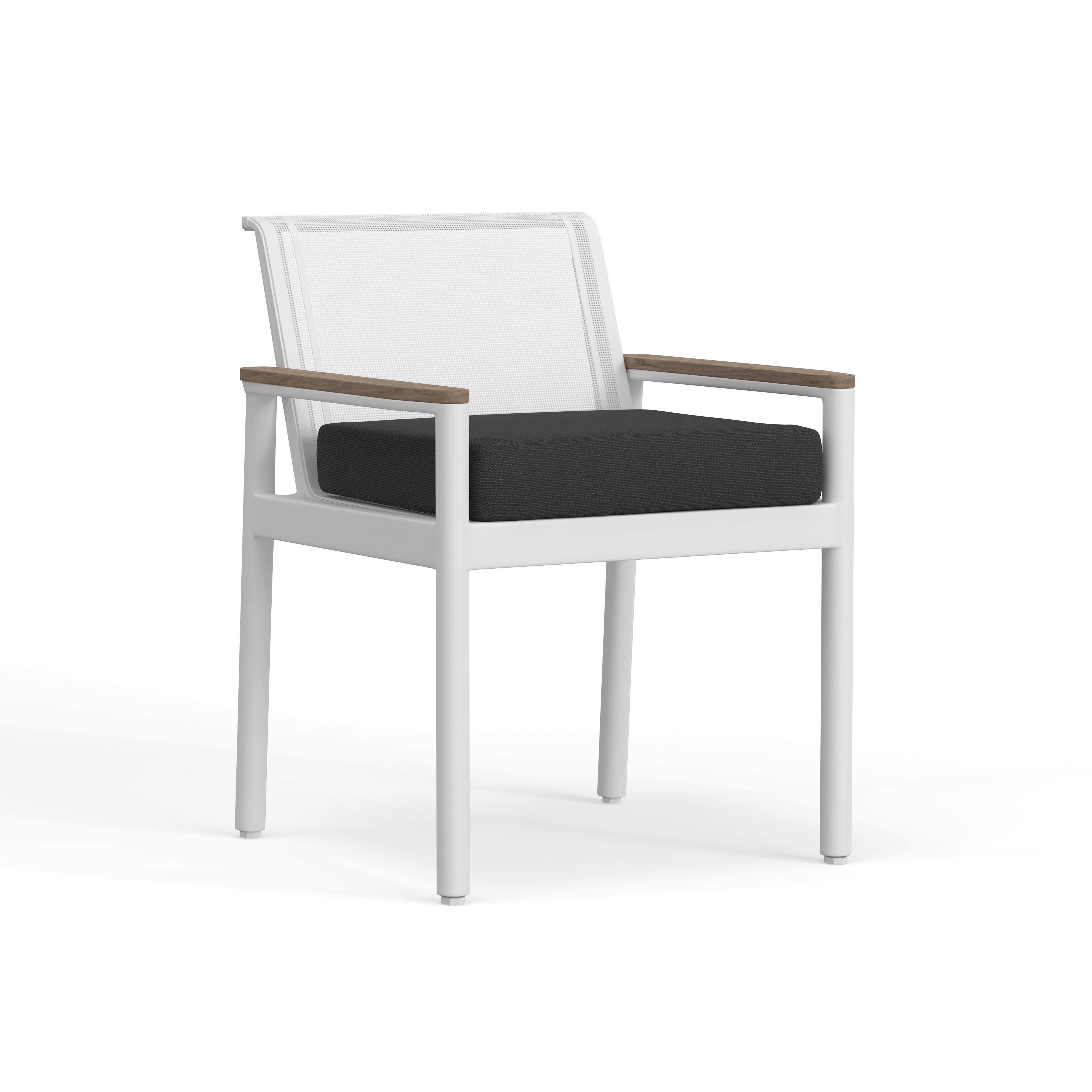 Sullivan White Aluminum Dining Chair