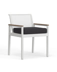 Sullivan White Aluminum Dining Chair