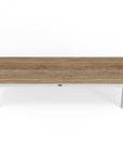 Outdoor White Teak Bench