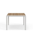 White Teak Aluminum Dining Table