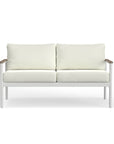 White Aluminum Outdoor Loveseat