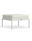 White Aluminum Ottoman
