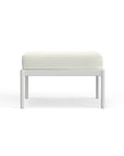 Modern White Metal Ottoman