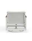 Outdoor Swivel Rocker In White