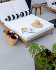 Best Luxury All Teak Double Chaise Lounge Available Now