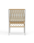 White Aluminum And Rope Dining Chair