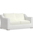 Best Outdoor White Wicker Loveseat