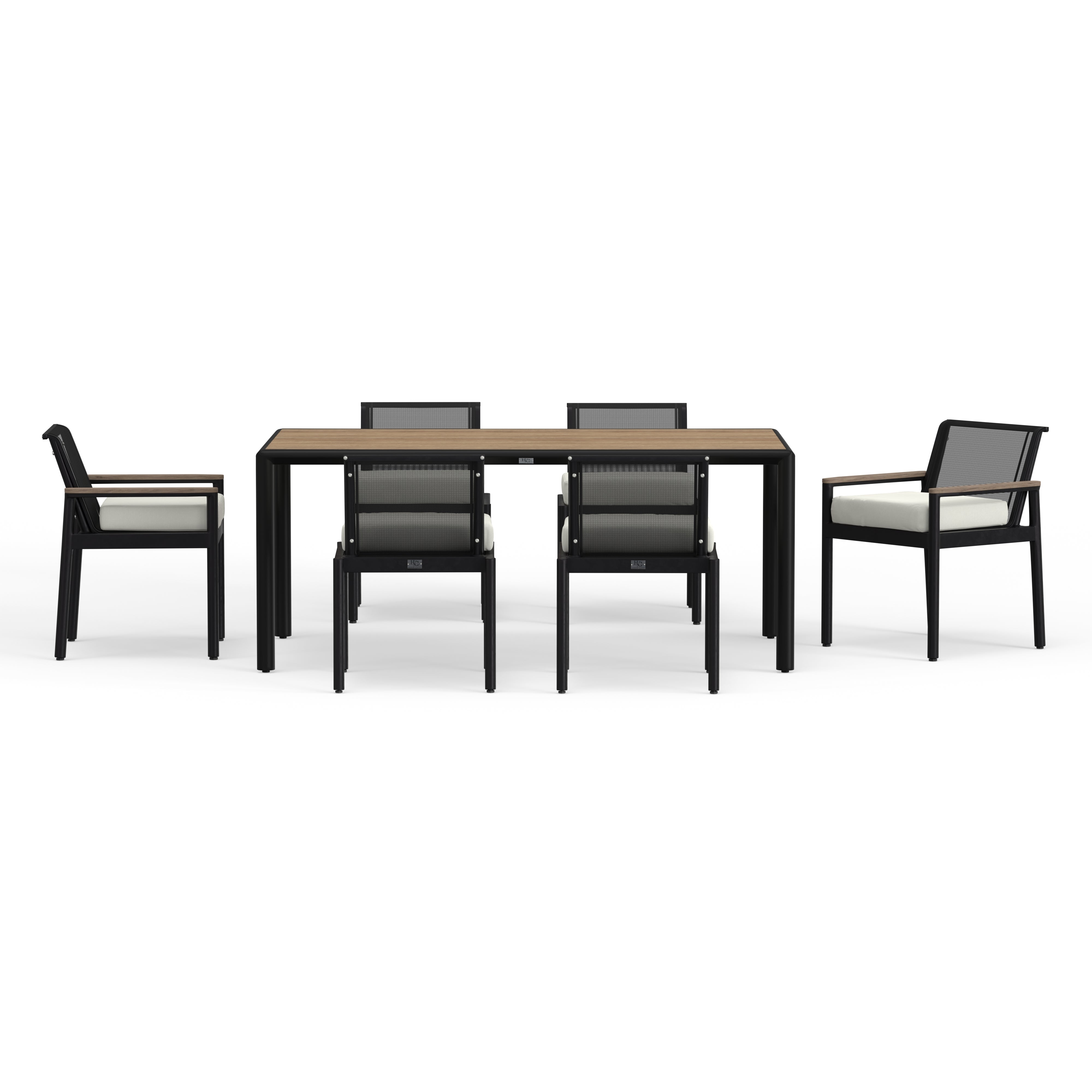 6 Seat Dining Table In Aluminum